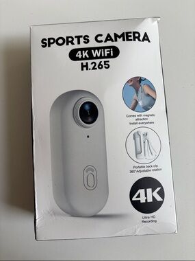 Sports Camera 4K WiFi H.265 - White